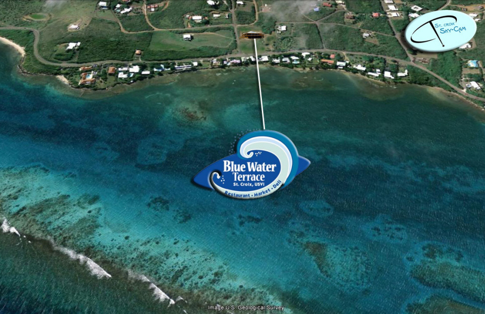 Aerial view of Blue Water Terrace on St. Croix