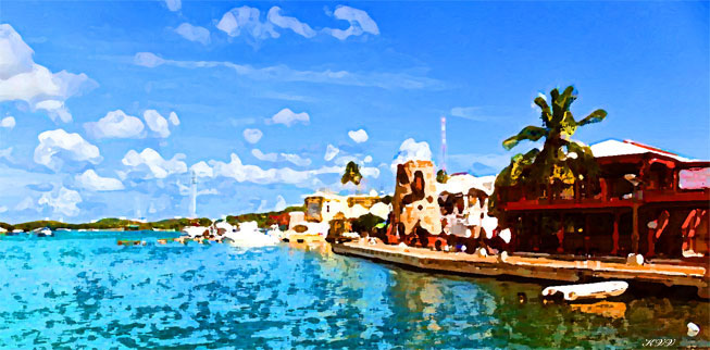 Painting of Christiansted Harbor - Art Thursday