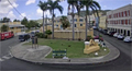 View of historic, downtown Christiansted from a webcam.