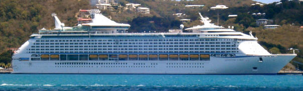 Cruise Ship at Frederiksted dock on St. Croix