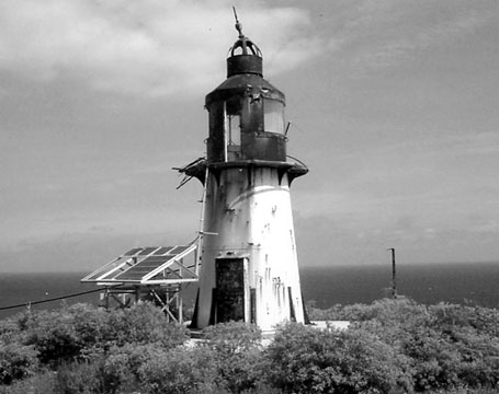 Ham's Bluff Lighthouse on the west end of St. Croix.