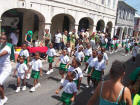 St. Patrick's day parade in the streets of Christiansted.