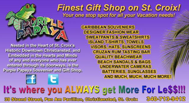 Purple Papaya Gift Shop, Christiansted, St Croix