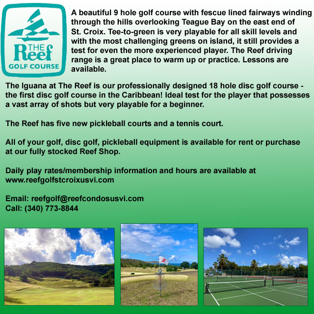 The Reef Golf Course located at Teague Bay on St. Croix