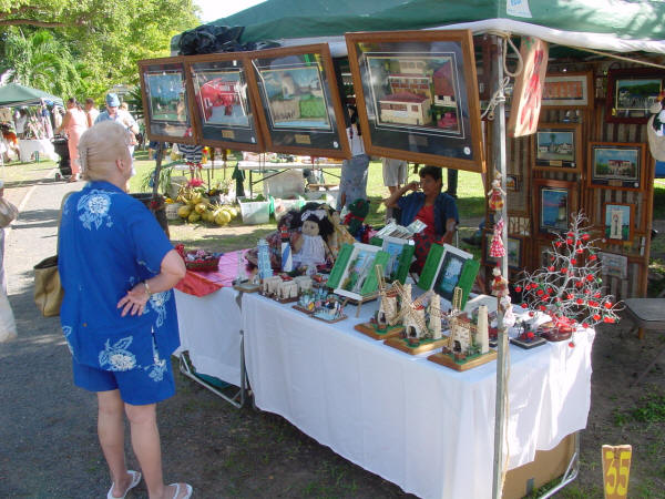 Arts & Crafts at Starving Artists Day at the Whim Plantaion, St. Croix.