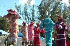 Mocko Jumbies at the Crucian Christmas Carnival