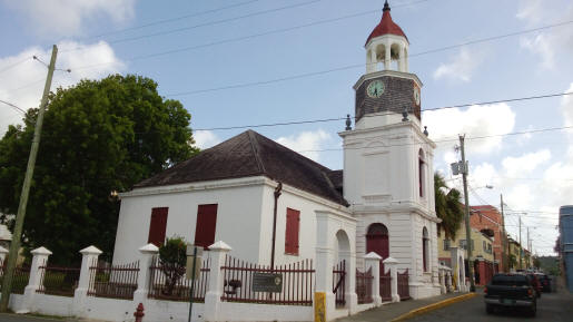 Steeple Building in Christiansted, St. Croix.