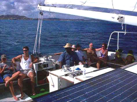 Sailing trip to Buck Island, St. Croix on a large catarmaran.