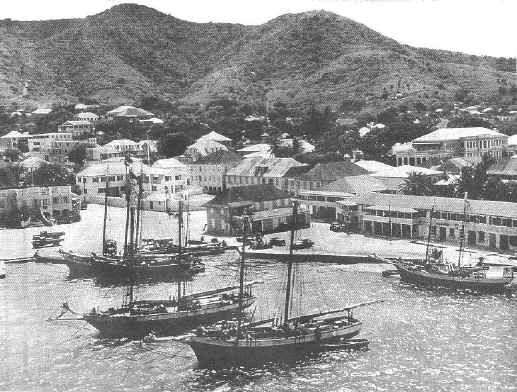 Christiansted, St. Croix, US Virgin Islands circa 1959