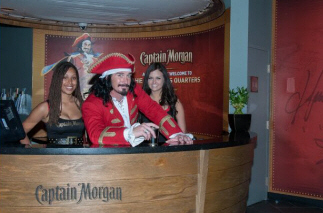 Captain Morgan visitor center on St. Croix - welcome desk