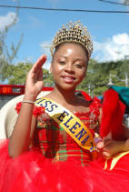 Pagent winner at the Crucian ChristmasCarnival on St. Croix