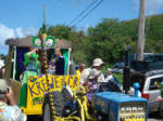 Krewe de Croix float at Mardi Croix.